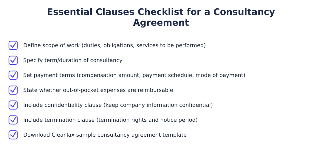 Essential Clauses Checklist for a Consultancy Agreement