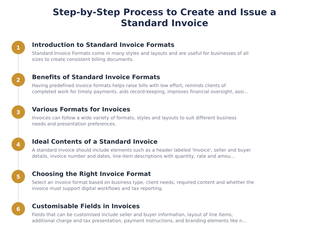 Step-by-Step Process to Create and Issue a Standard Invoice